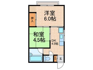 阪神マンションの物件間取画像